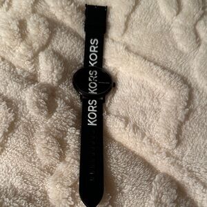 Men’s Michael Kors Black and White Logo Watch